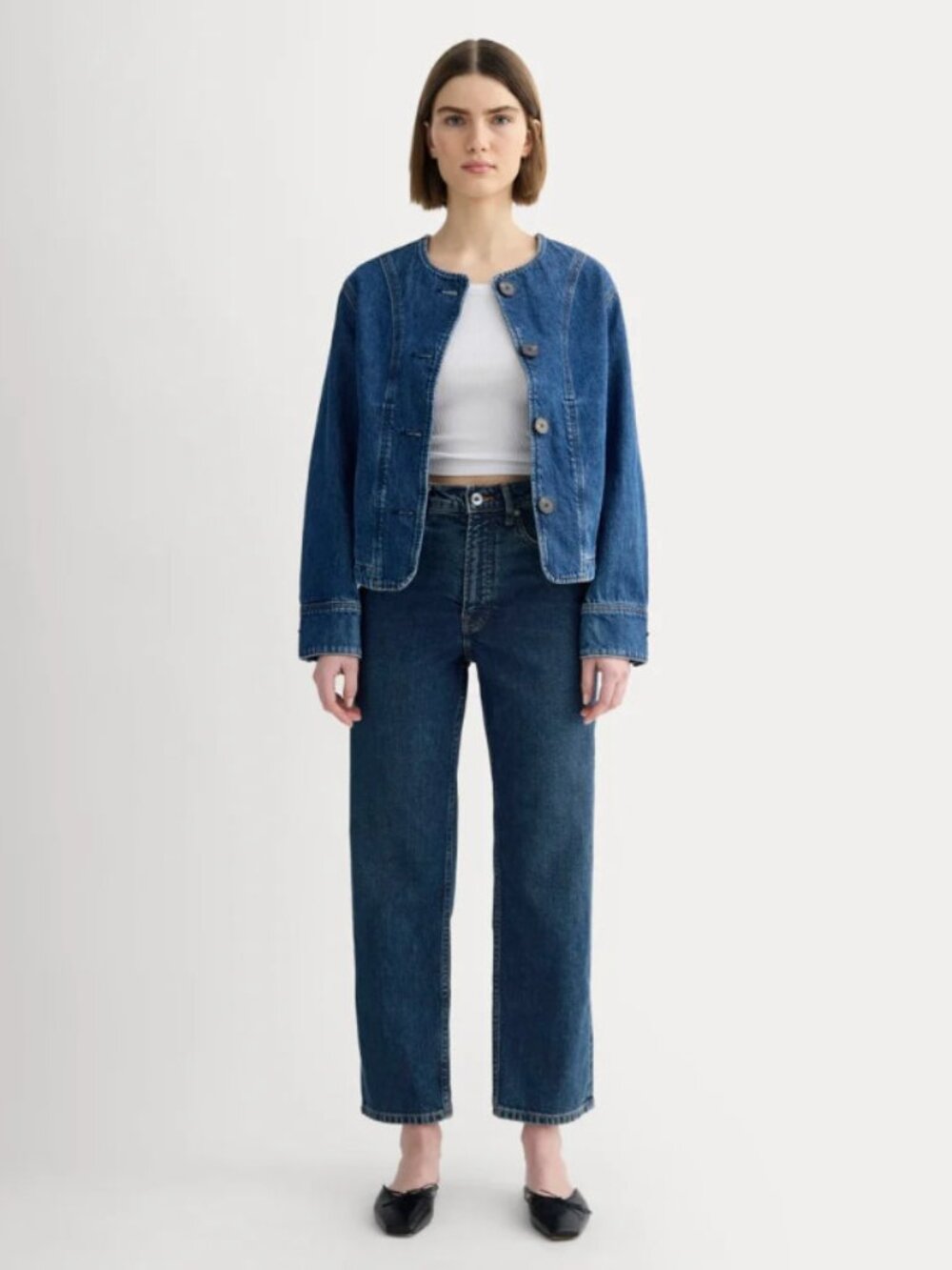Everlane Way-High Jean 2.0 - Dark Indigo - Size 25, 27.5" inseam - NWT